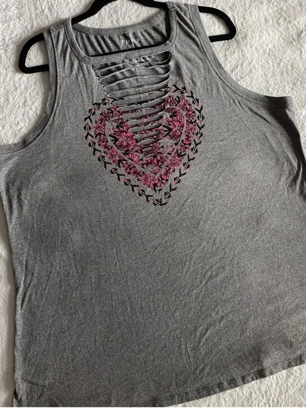 Women’s Gray Sleeveless Tank Top